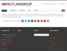 Tablet Screenshot of impactlawgroup.com